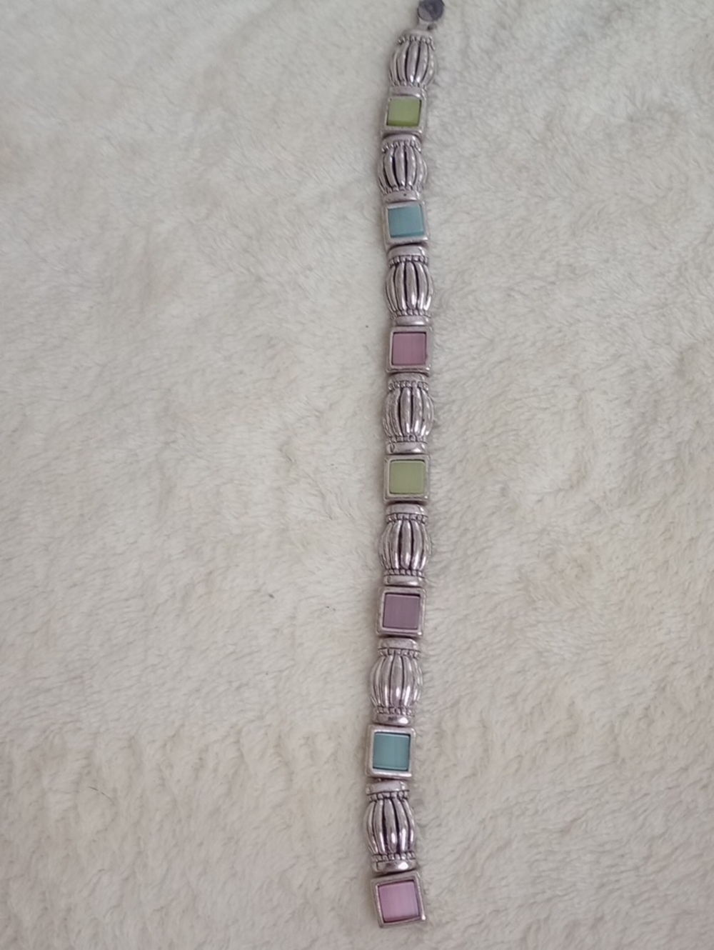 🥰3/$25 ANN TAYLOR Pastel Multi-Color Square Tile Bracelet